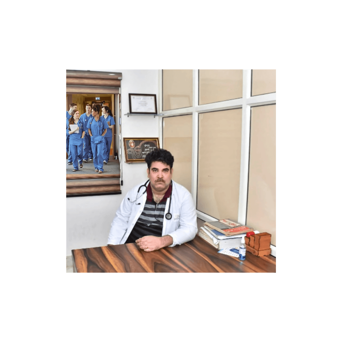 Dr. Pandita with Patient